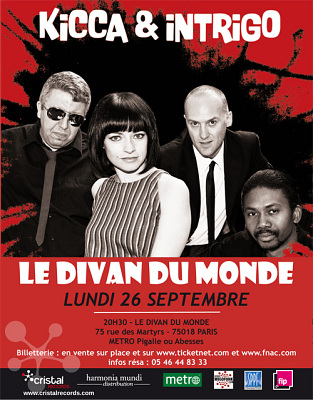 illustration de Kicca and Intrigo en concert au Divan du Monde  Paris